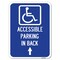 Signmission W/ NY Approved Isa Accessible Parking on Up Arrow Heavy-Gauge Alum Parking, 18" x 24", A-1824-22697 A-1824-22697 - alternate 1